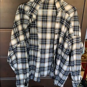 Navy blue flannel